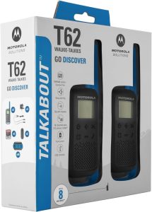 Caja original del Motorola T62 con pack de dos walkie talkies