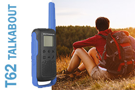 Walkie talkie Motorola T62 Talkabout para excursiones y actividades al aire libre